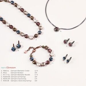 Sabika Winter 2012 Glamazon Drop Earrings – Purple Crystal Halo